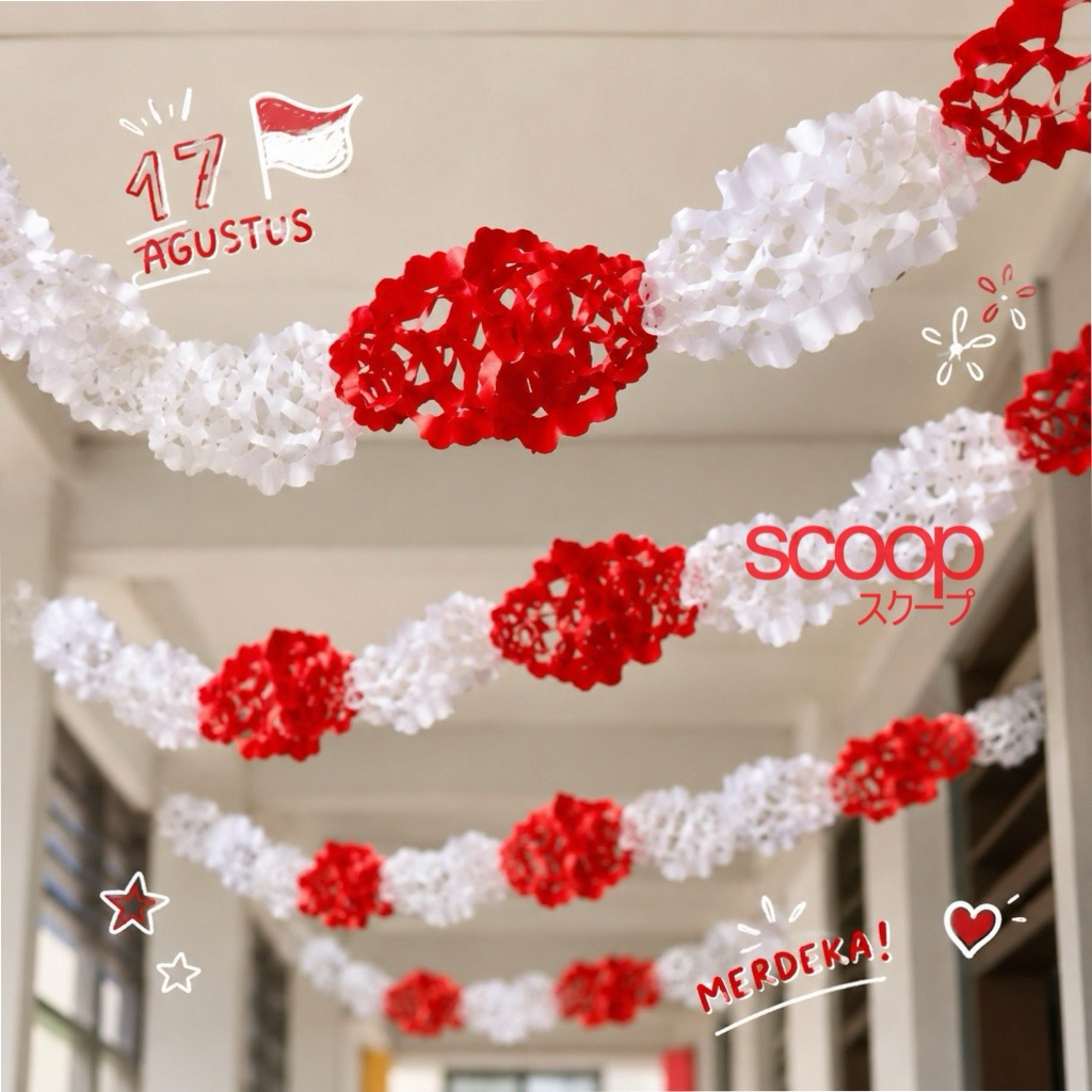 Scoop Dekorasi 17 Agustus Merah Putih Kemerdekaan (pc) 66010500