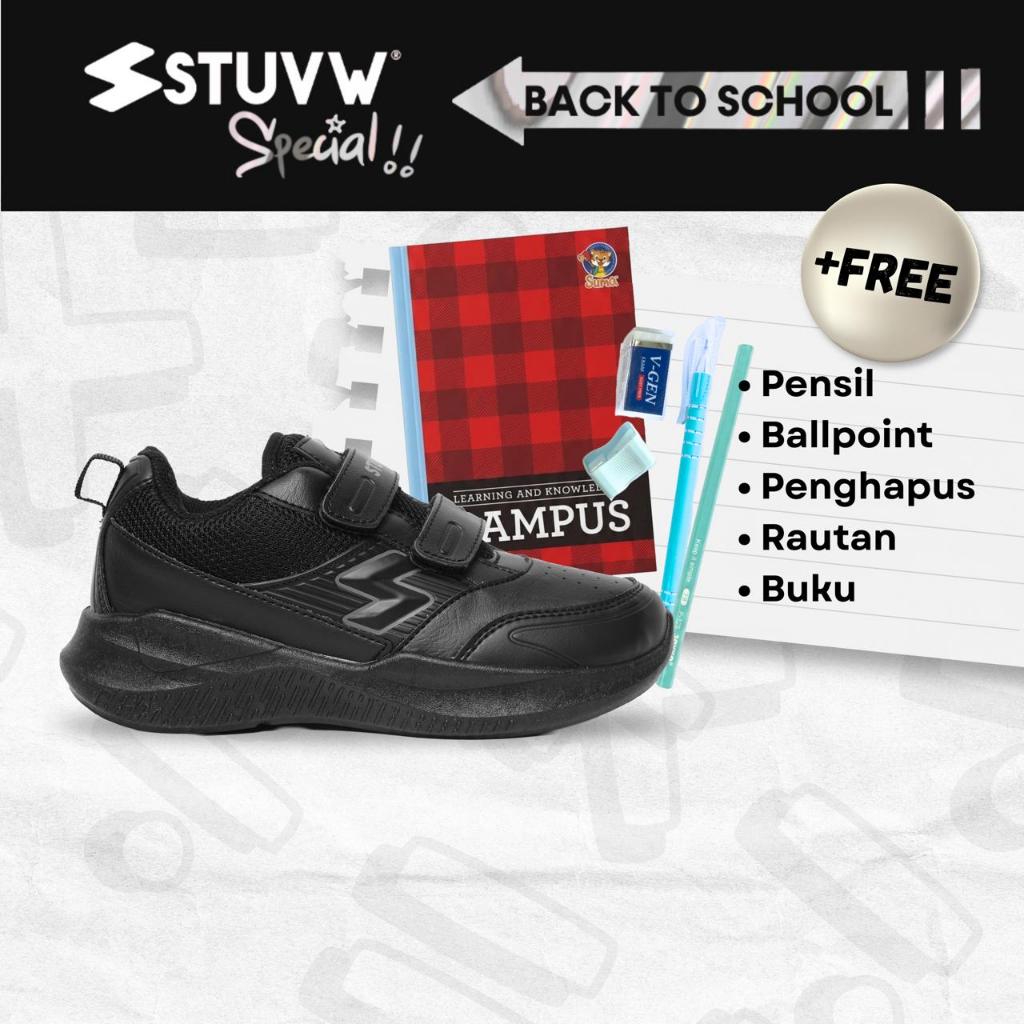 Jual STUVW LION - SEPATU SEKOLAH ANAK BTS HITAM | Shopee Indonesia