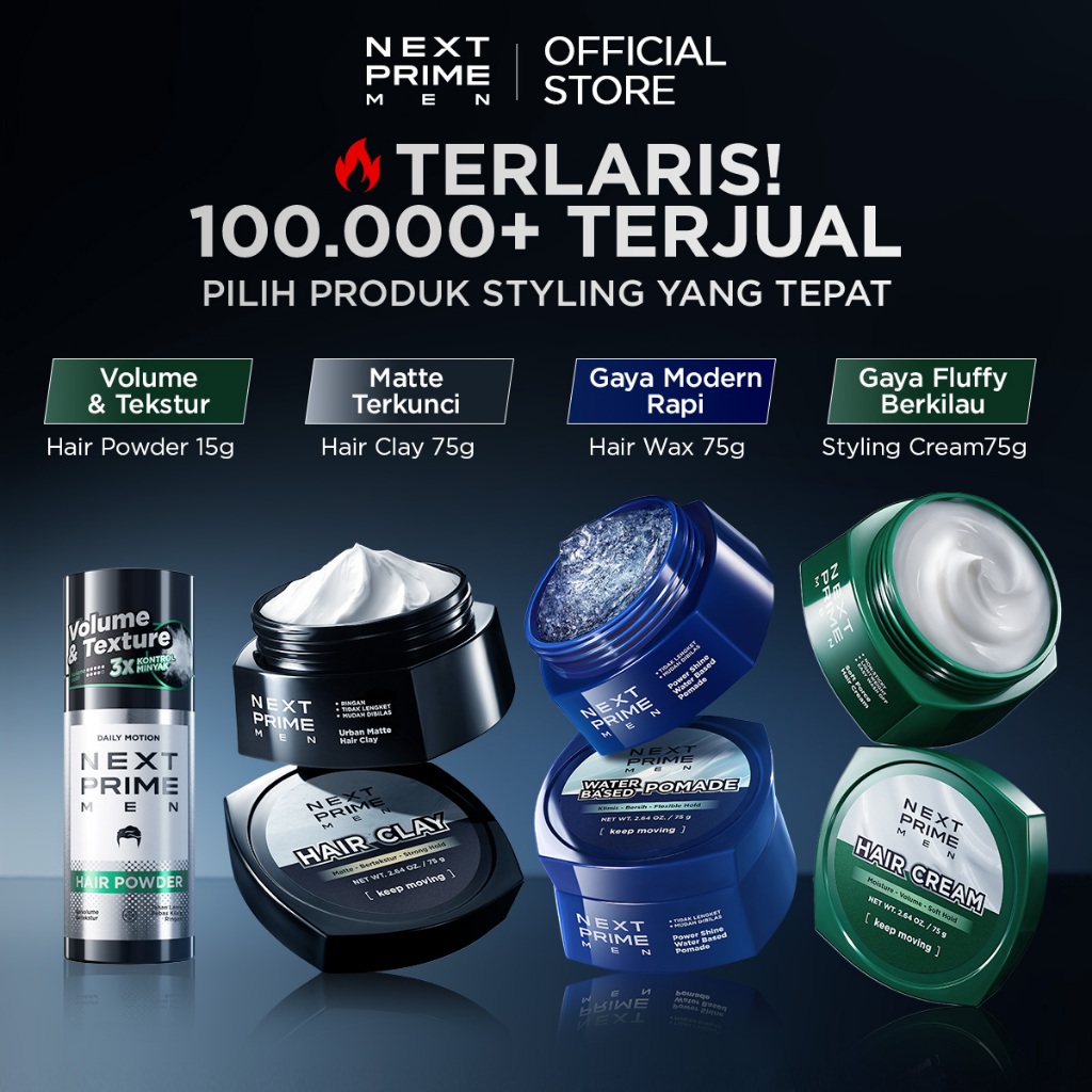Jual NEXTPRIME Rangkaian Lengkap Produk Styling Rambut - Urban Matte ...