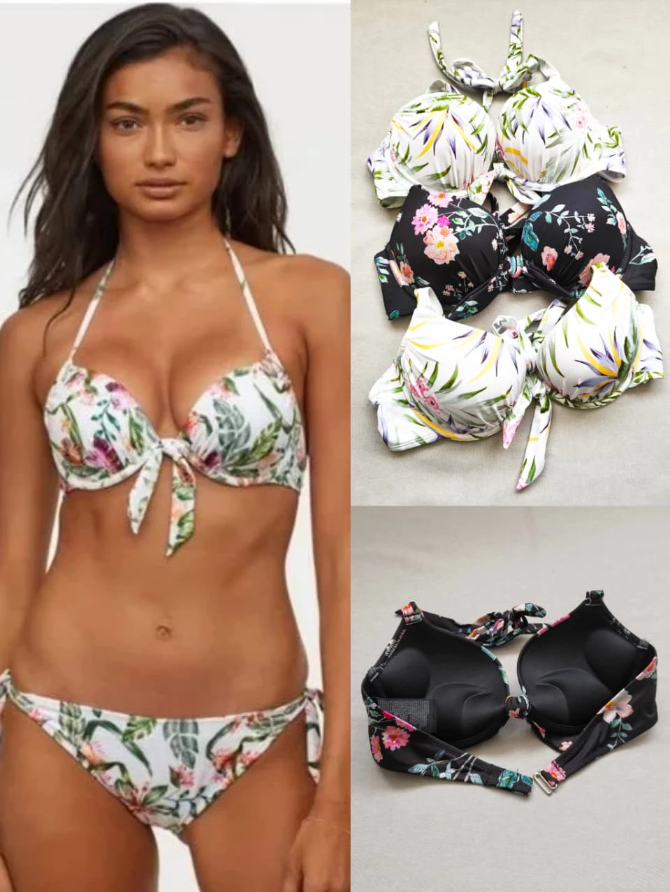 HM Bombshell Pushup Tied Bikini Bra -1534
