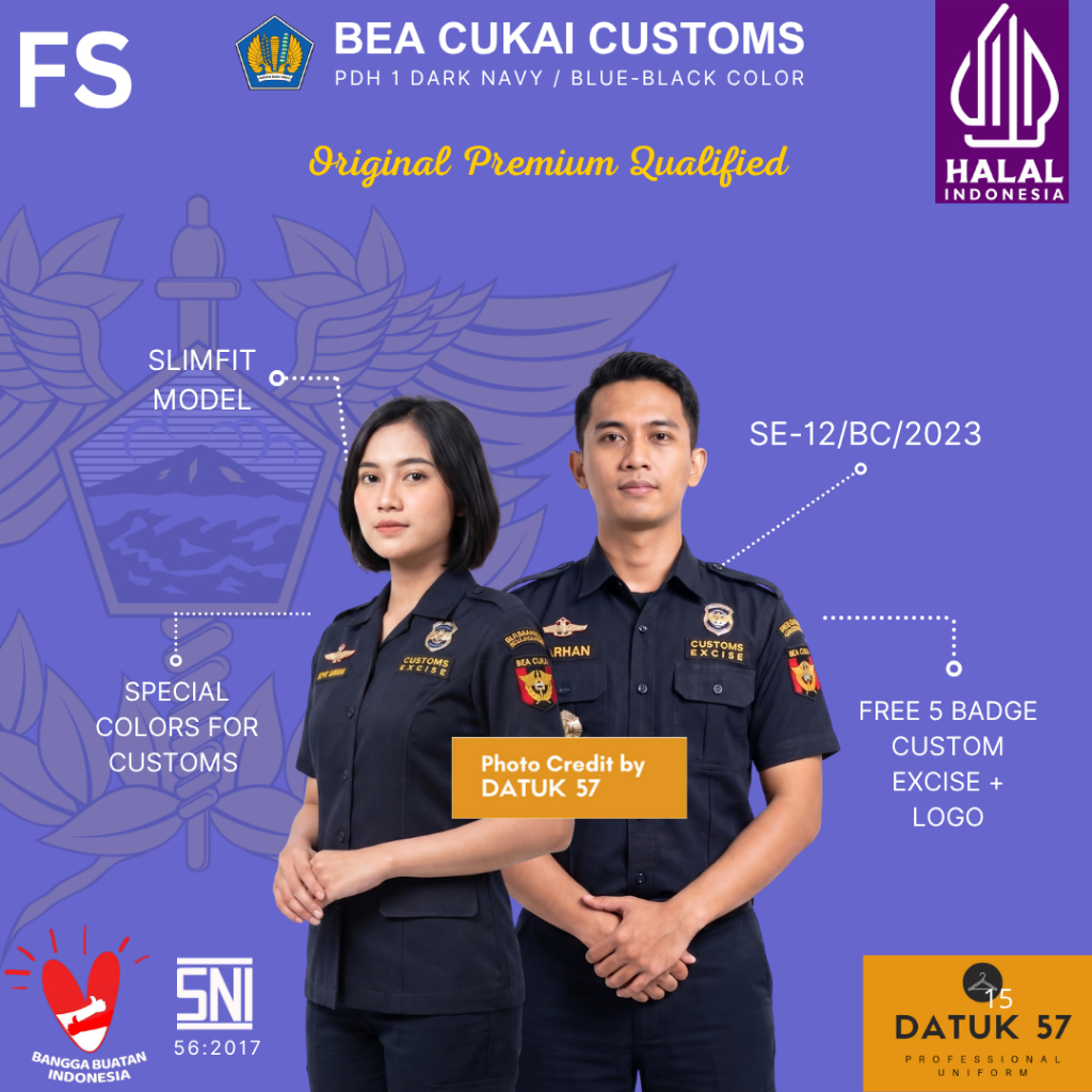 Jual [FULL SET] Datuk 57 Premium : Seragam Kemeja Baju Atasan Rok ...