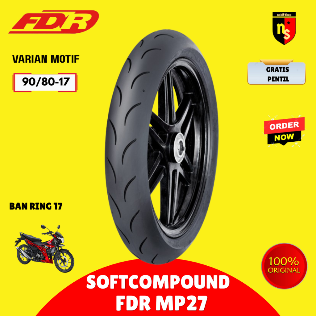 Jual BAN FDR SPORT MP27 90/80 RING 17 RACING TIRE SOFT COMPOUND ...