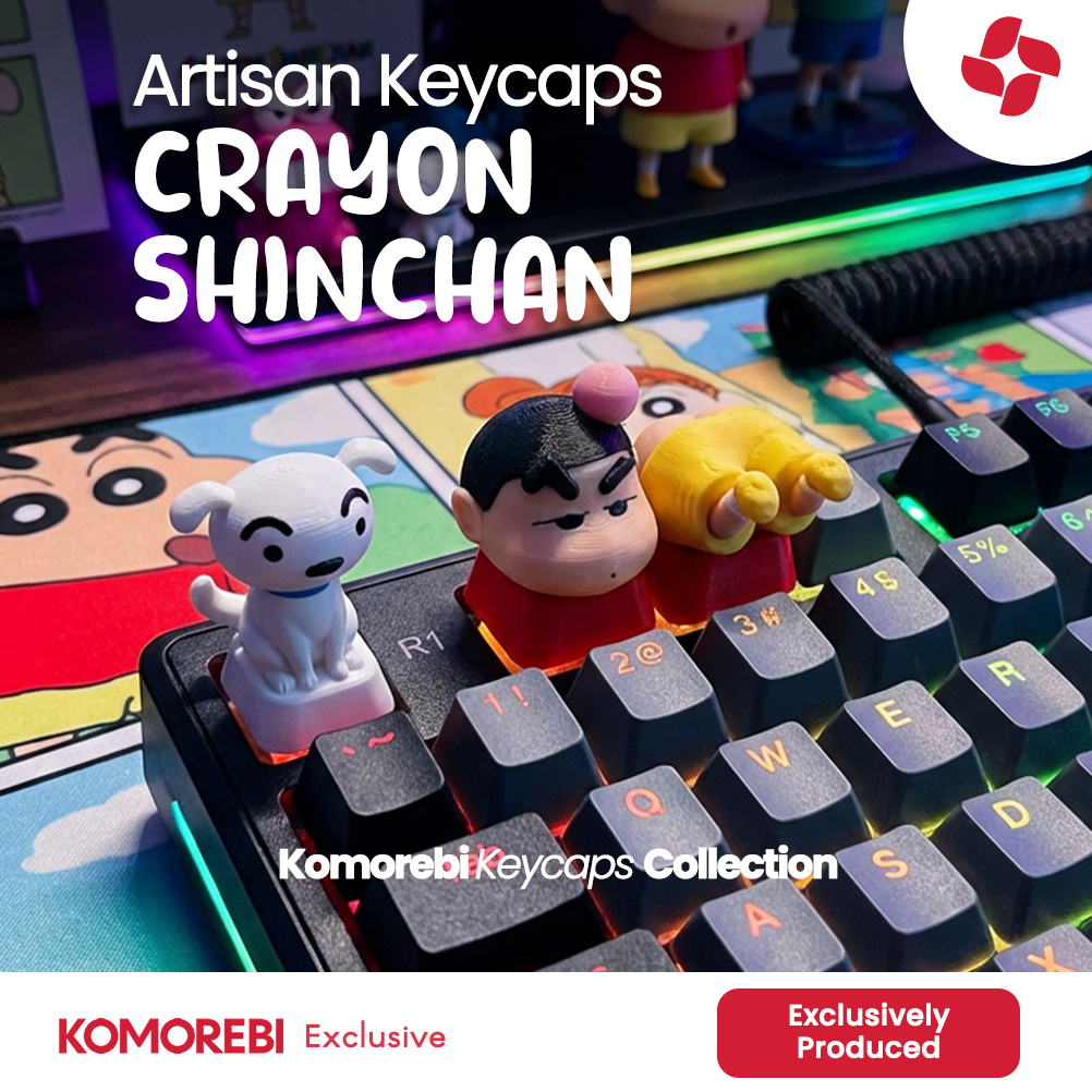 Jual Artisan Keycaps Crayon Shinchan Shiro Benjol Pantat Mechanical ...