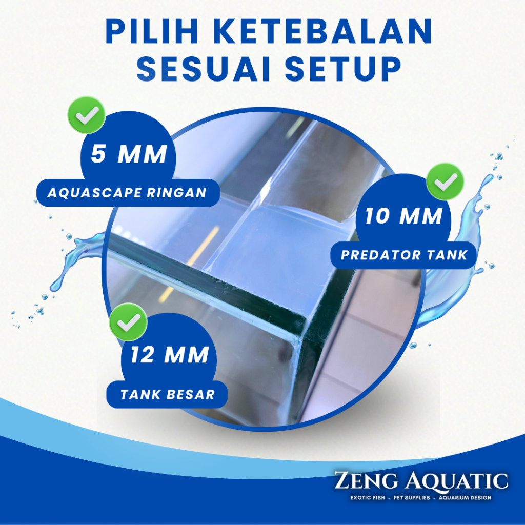 Jual Aquarium Kaca Bening Asahi Non Tempered Kaca Tebal 5Mm 10Mm 12Mm ...