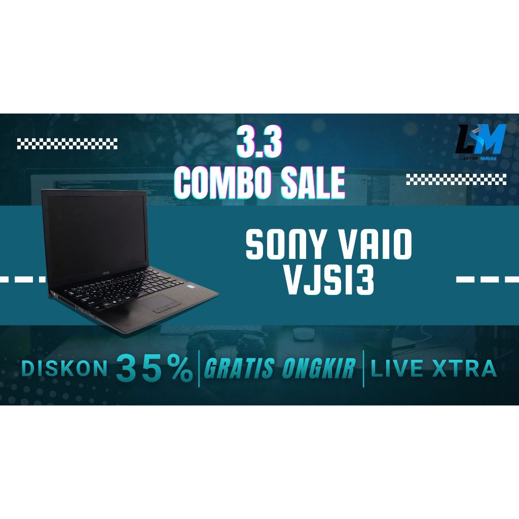 Jual Sony Vaio VJS131 Intel Core I5 Gen 6 Ram 8gb Ssd 128gb13inch