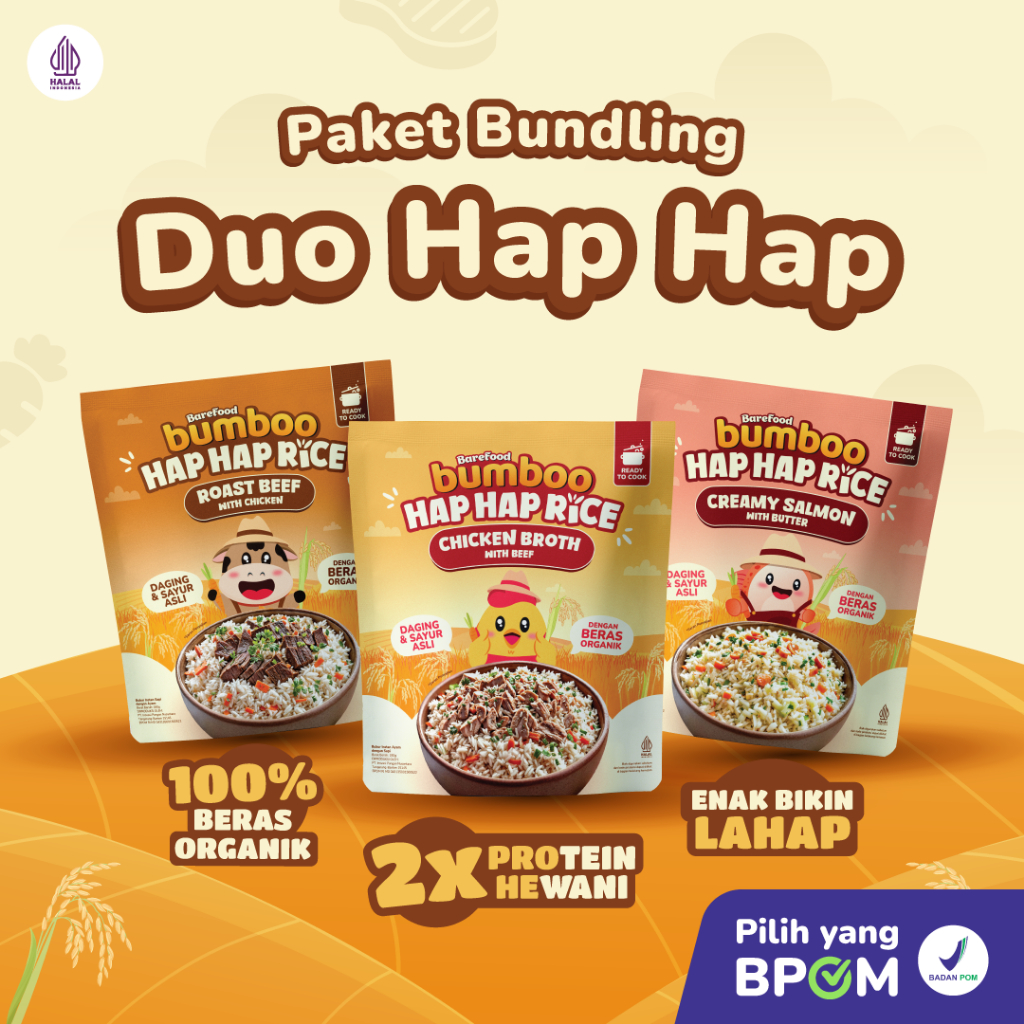 Jual Bundling Bumboo Hap Hap Rice - 100% Beras Organik Tanpa Pestisida ...