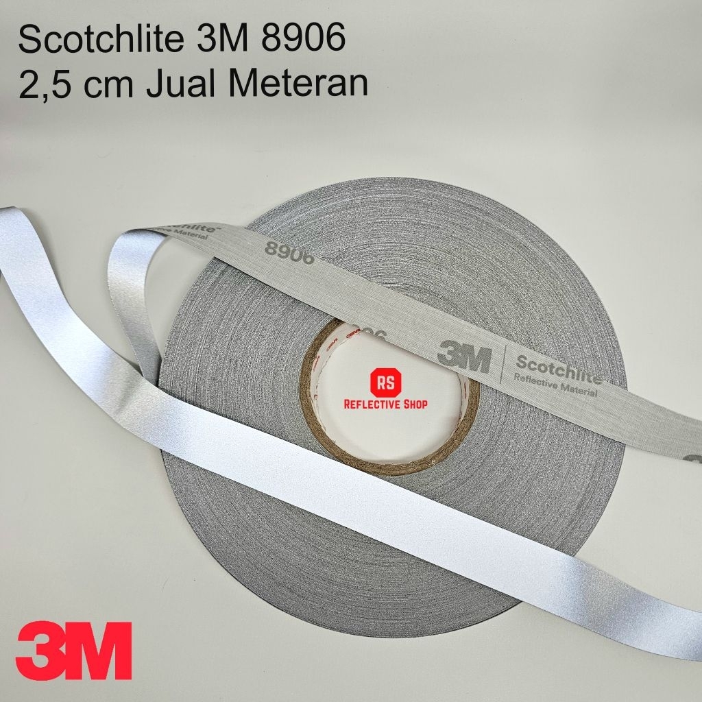 Jual Scotchlite 3M 8906 Ori lebar 2,5 cm harga per Meter | Pita ...
