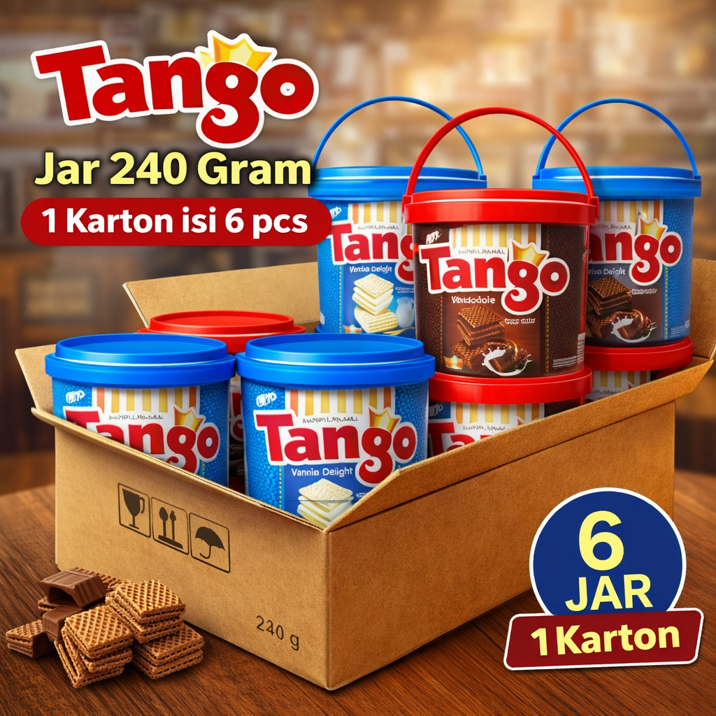 Jual Wafer Tanggo Jar 240 Gram 1 Karton isi 6 pcs | Shopee Indonesia