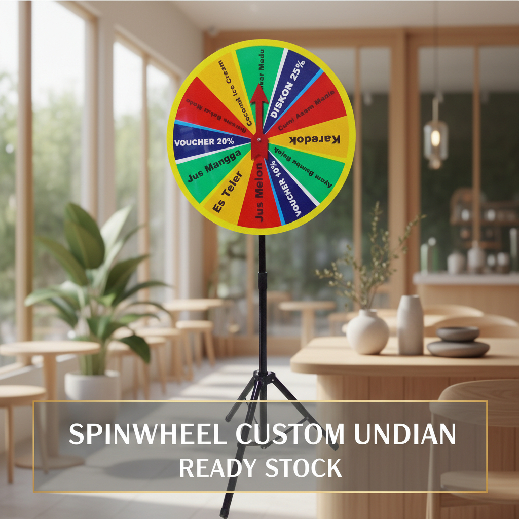 Jual RODA UNDIAN SPINWHEEL BEBAS CUSTOM DESIGN UKURAN 80cm BRANDING ...