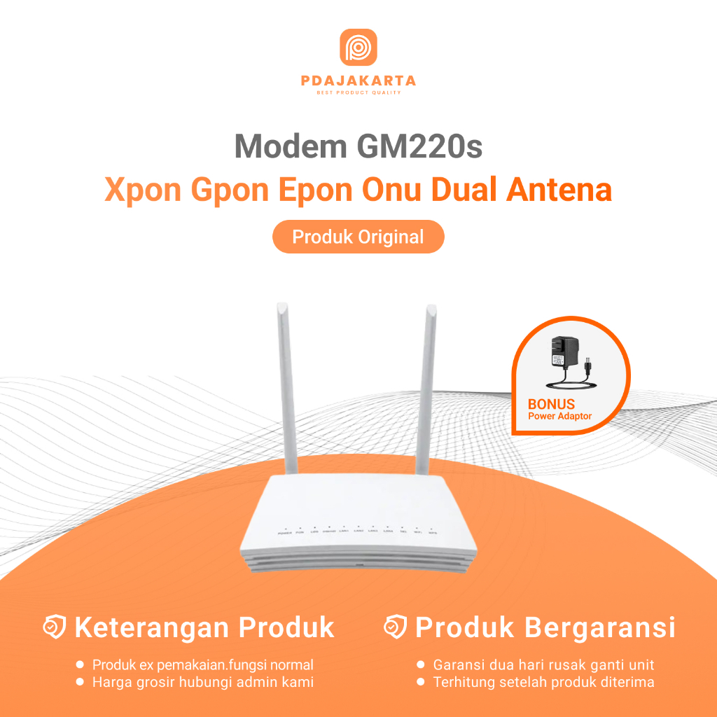 Jual Modem Xpon GM220-S Gpon Epon Onu | Modem Bekas Original Bonus ...