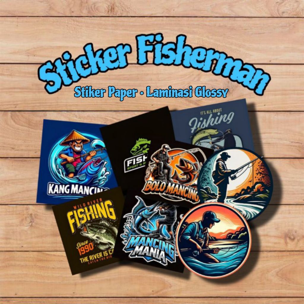 Jual Sticker Mancing Mania | Stiker Penikmat Mancing Ikan | Shopee ...