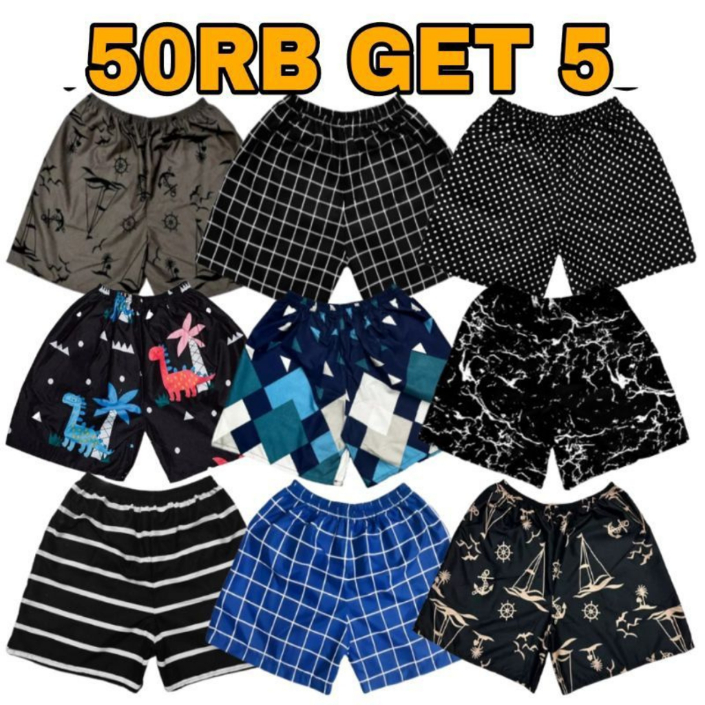 Celana Boxer Anak Pria Wanita Umur 12 - 15 Tahun - Celana Kolor Anak Motif Terbaru