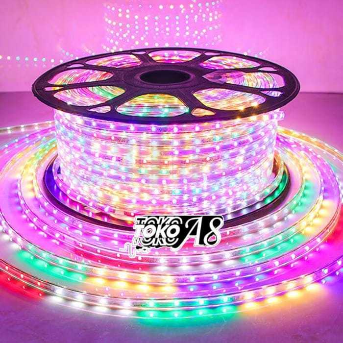 Jual LAMPU LED RGB MODEL JEPIT ECER / METERAN UNTUK INDOOR DAN OUTDOOR ...