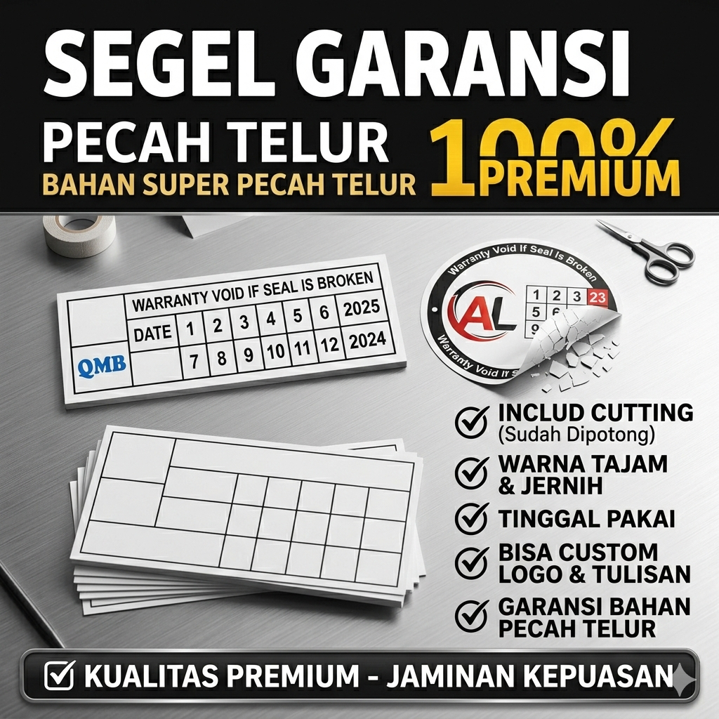 Jual Segel Garansi 100% Pecah Telur Premium Sticker Stiker Garansi ...
