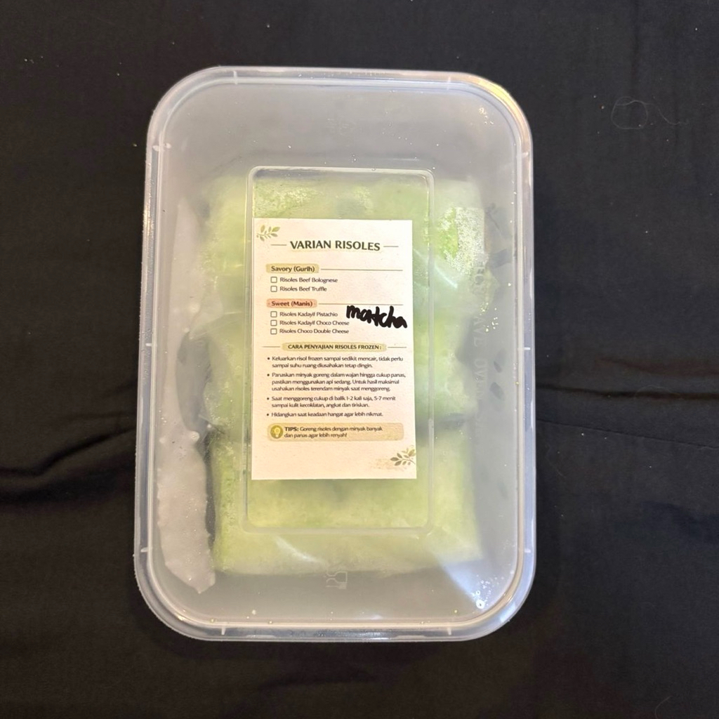 Jual READY STOCK Risoles Risol Premium Frozen Pistachio Matcha Kunafa ...