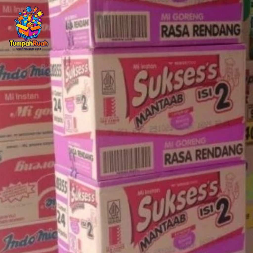 Jual Mie Sukses Isi 2 Goreng Rasa Rendang 1 Dus Isi 24 Pcs - Mie Instan ...