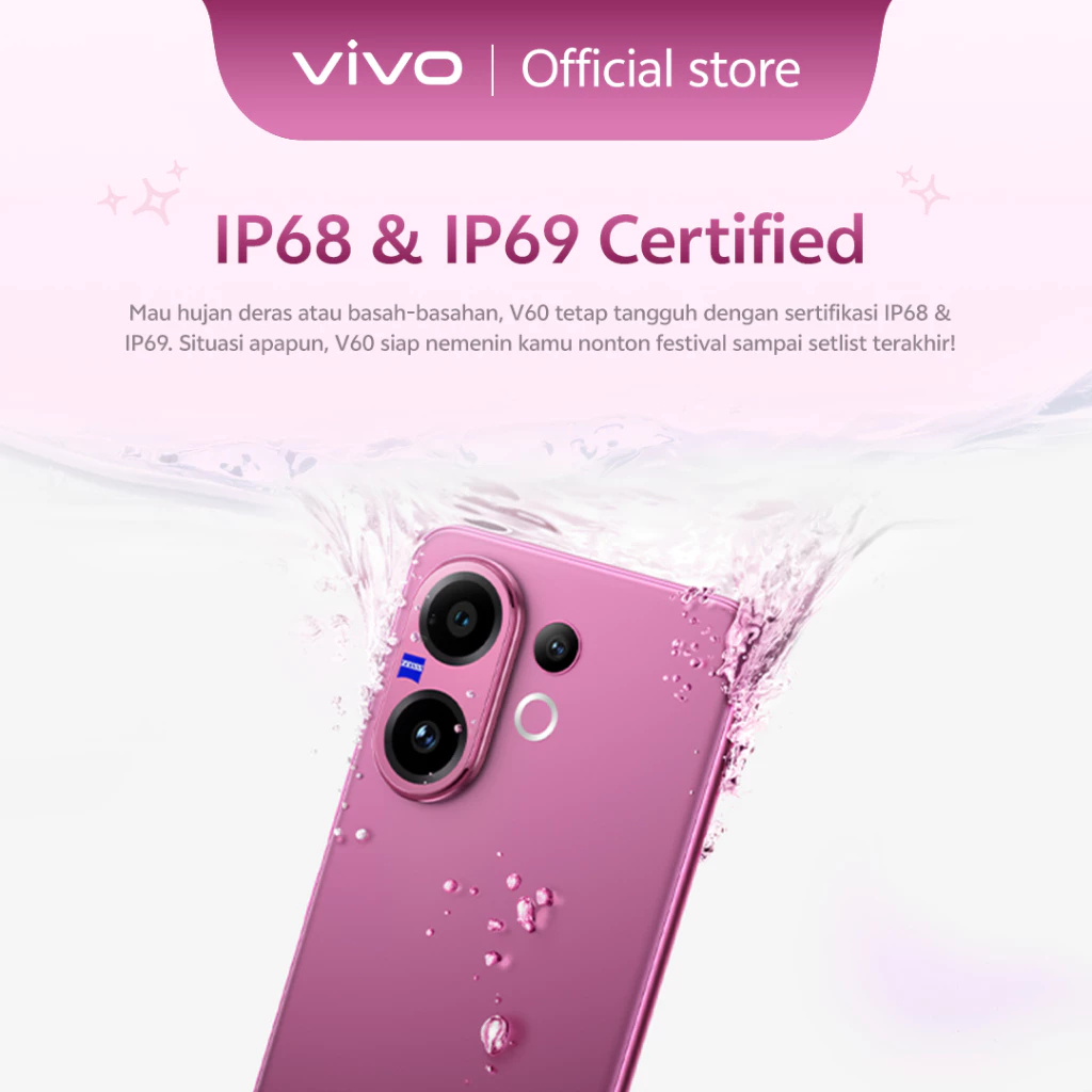 Jual Vivo V60 5G – 10x Zoom Telephoto, ZEISS Multifocal Portrait ...