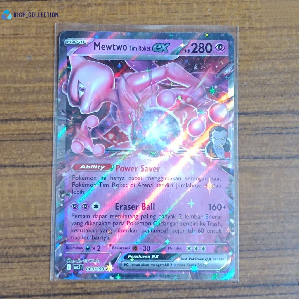 Jual Mewtwo Tim Roket ex rr 063/193 Pokemon [ID] | Shopee Indonesia