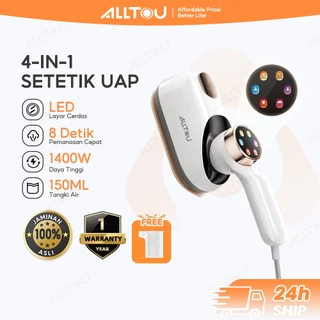 ALLTOU Steam Iron 6 Mode LED Travel Portable Handheld Steamer Multifungsi 4-IN-1 150ML Efisiensi tinggi Setrika Uap