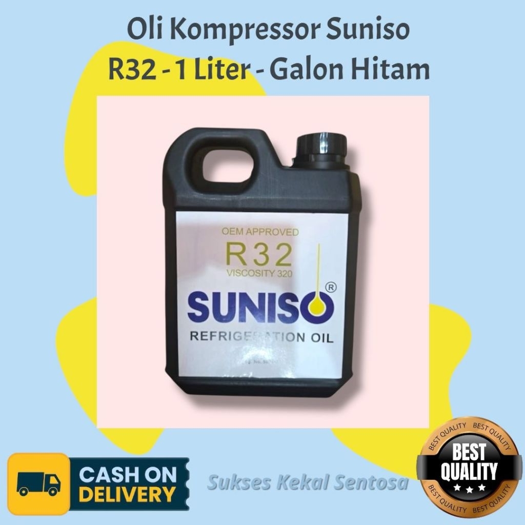 Jual Oli Kompressor AC Suniso / Oli Suniso / R32 / R22 / R410 - 1Liter ...