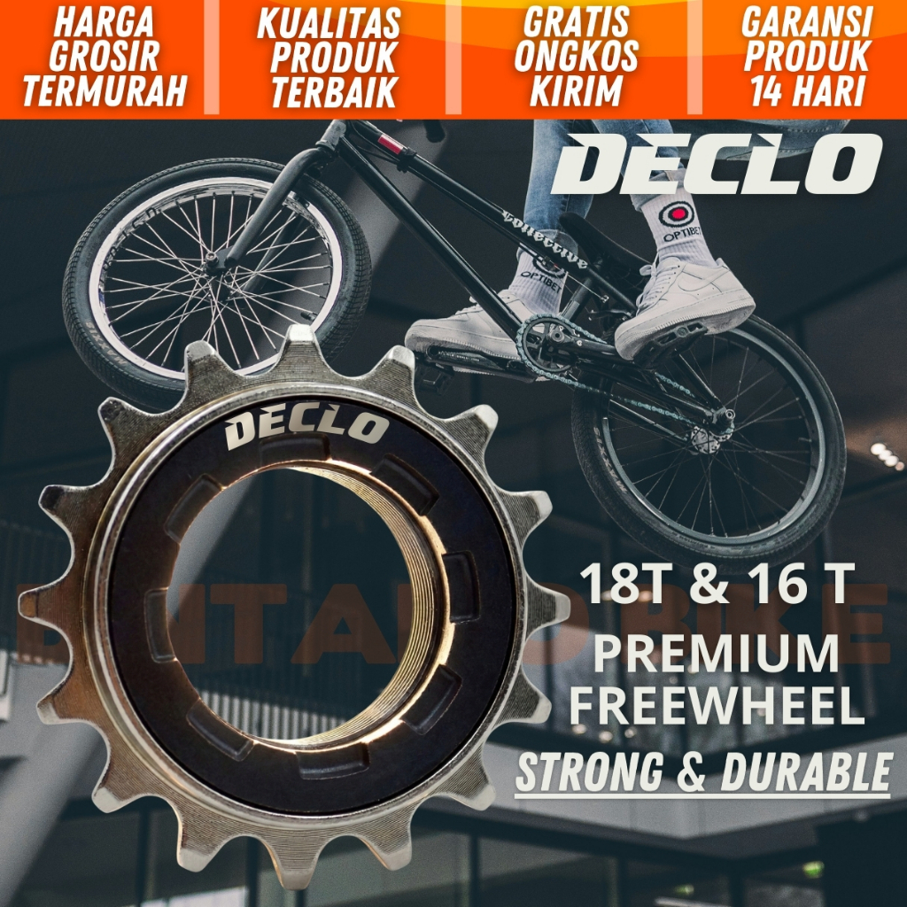 Jual Gear Gir Sepeda DECLO 16T 18T Freewheel Single Speed Sprocket ...