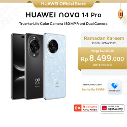 [THR | Voucher s/d 12%] HUAWEI nova 14 Pro Smartphone l True-to-Life Color Camera | 50 MP Front Dual Camera l Smart AI | 100W