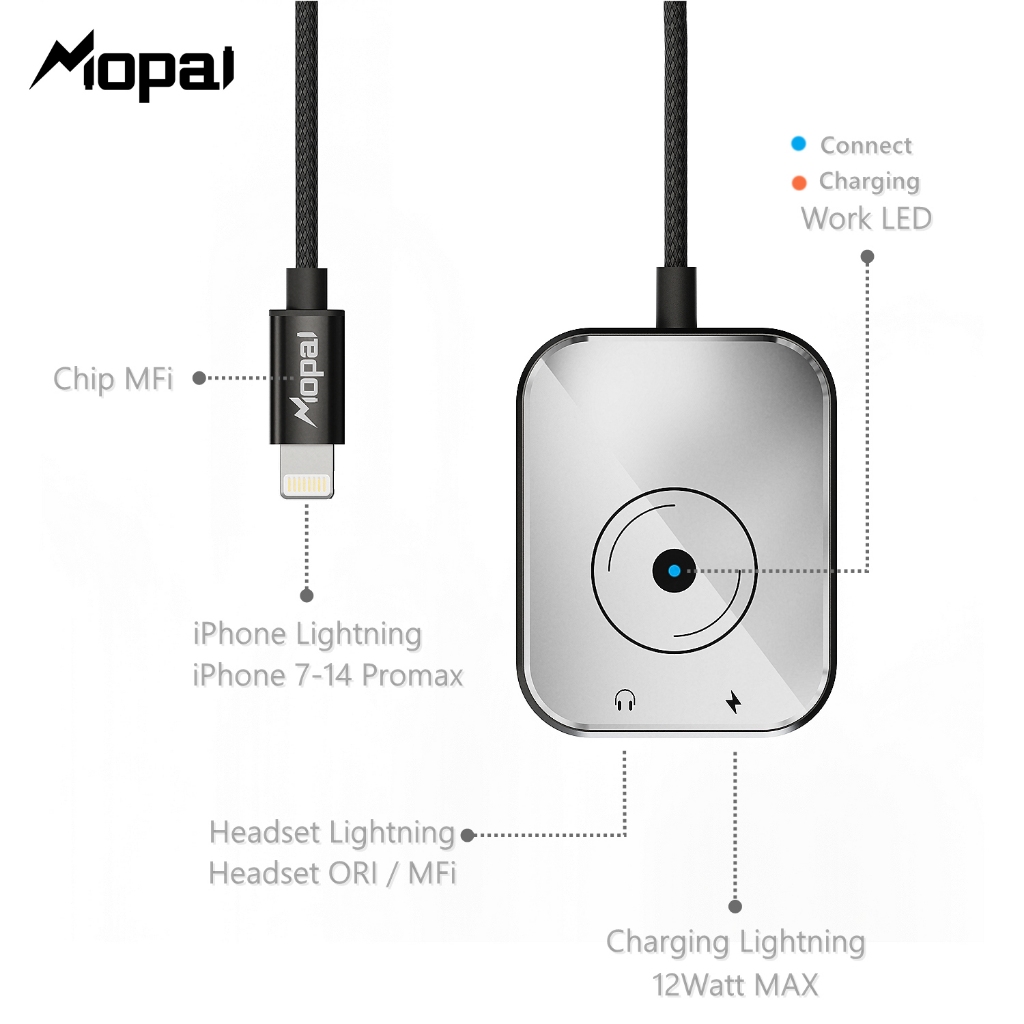 Jual Mopai KT392 Splitter iPhone 2in1 Lightning to Dual Ligthning ...