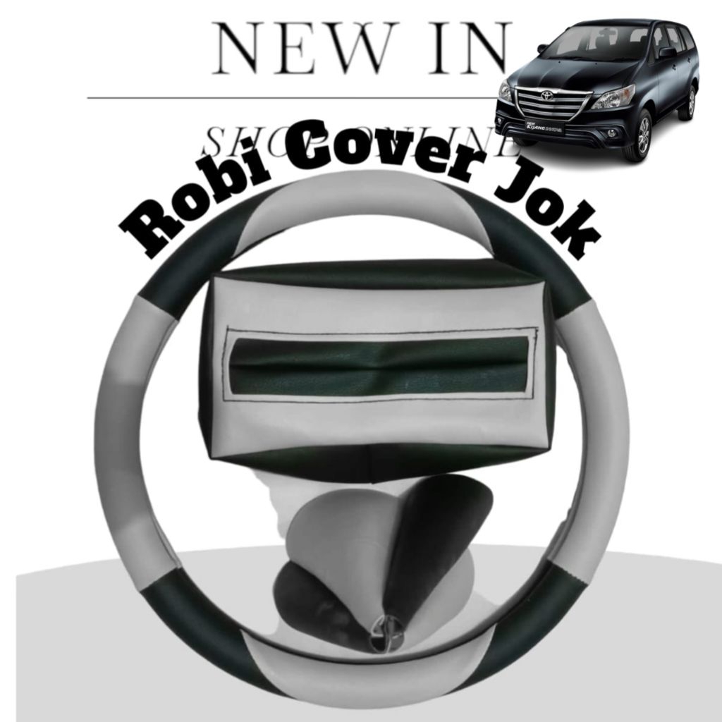 Jual paket lengkap sarung stir mobil Inova bungkus tisu + bungkus ...
