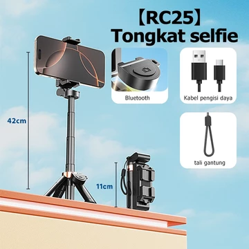 Tongsis Selfie Tripod 3 In 1 Extendable Grip Tripod Mini Selfie Stick Tongsis Tripod Bluetooth