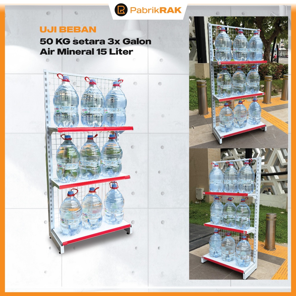Jual PABRIKRAK Tiang Rak Minimarket Display Toko Gondola Ready Stock ...