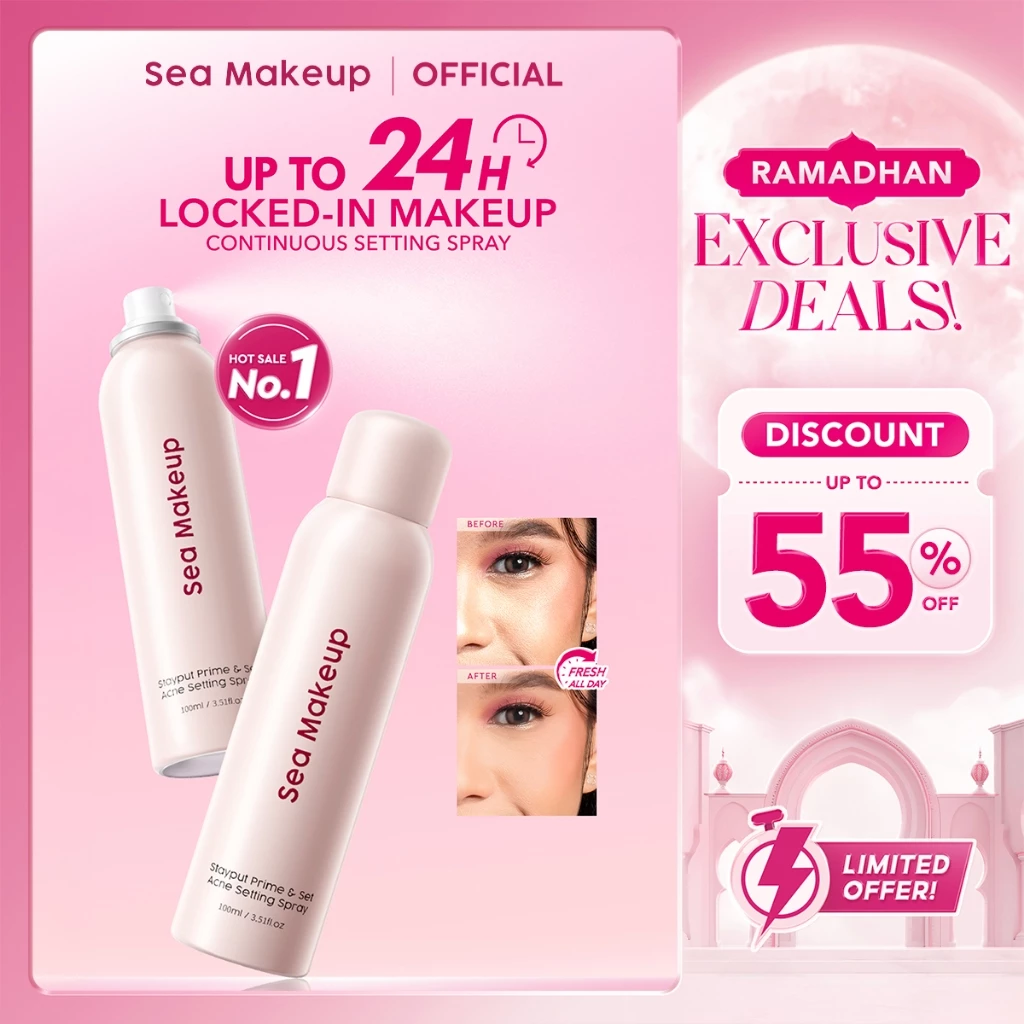 Pratinjau Sea Makeup Stayput Prime & Set Continuous Setting Spray