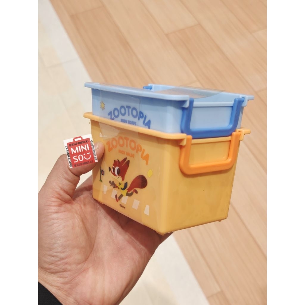 Jual MINISO Stackable Storage Basket Set DISNEY ZOOTOPIA Collection ...
