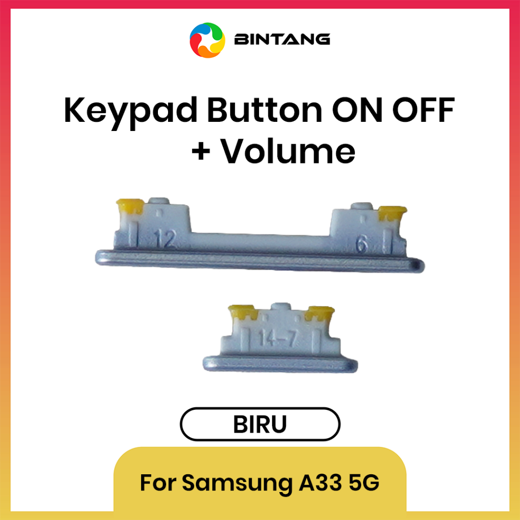 Jual BINTANG KEYPAD BUTTON / TOMBOL ON OFF + VOLUME BIRU SAMSUNG A33 5G ...