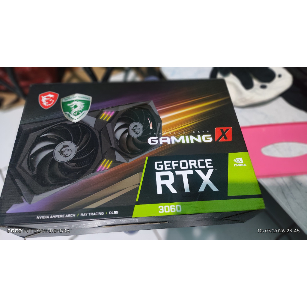 Jual MSI Gaming X RTX 3060 12GB Second Kondisi 100% Fisik Mulus Fullset ...