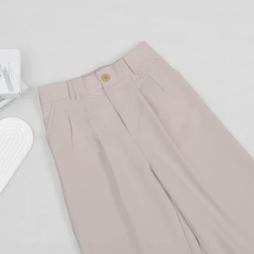 Losse Pants Trousers Celana Kerja Masa Kini Celana Wanita Kantor Kulot Populer Celana Higwist