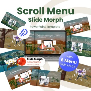 Jual Animated Scroll Slide PowerPoint Template | Premium | Shopee Indonesia