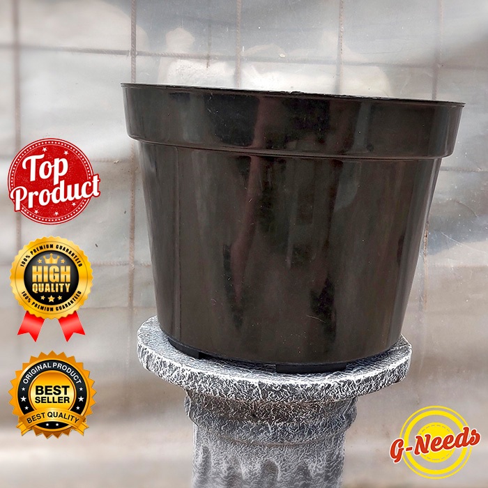 Jual Pot Tanaman / Pot Bunga Plastik SIMBA 40 Hitam (KHUSUS GRAB/GOJEK ...