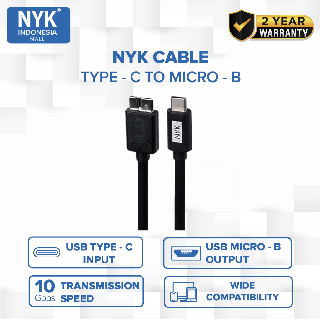 NYK Kabel Type C to Cable Micro B COD