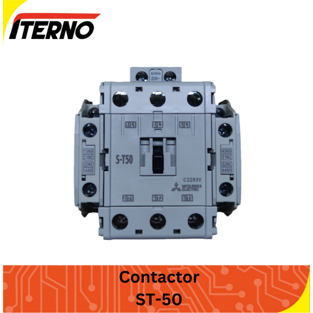 Jual Kontaktor Mitsubishi ST-50 S-T50 ST50 220V 380V Ori | Shopee Indonesia