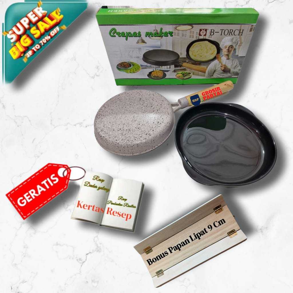 Jual Wajan Kwalik Crepes Maker Cetakan Kulit Lumpia Risol Anti Lengket ...