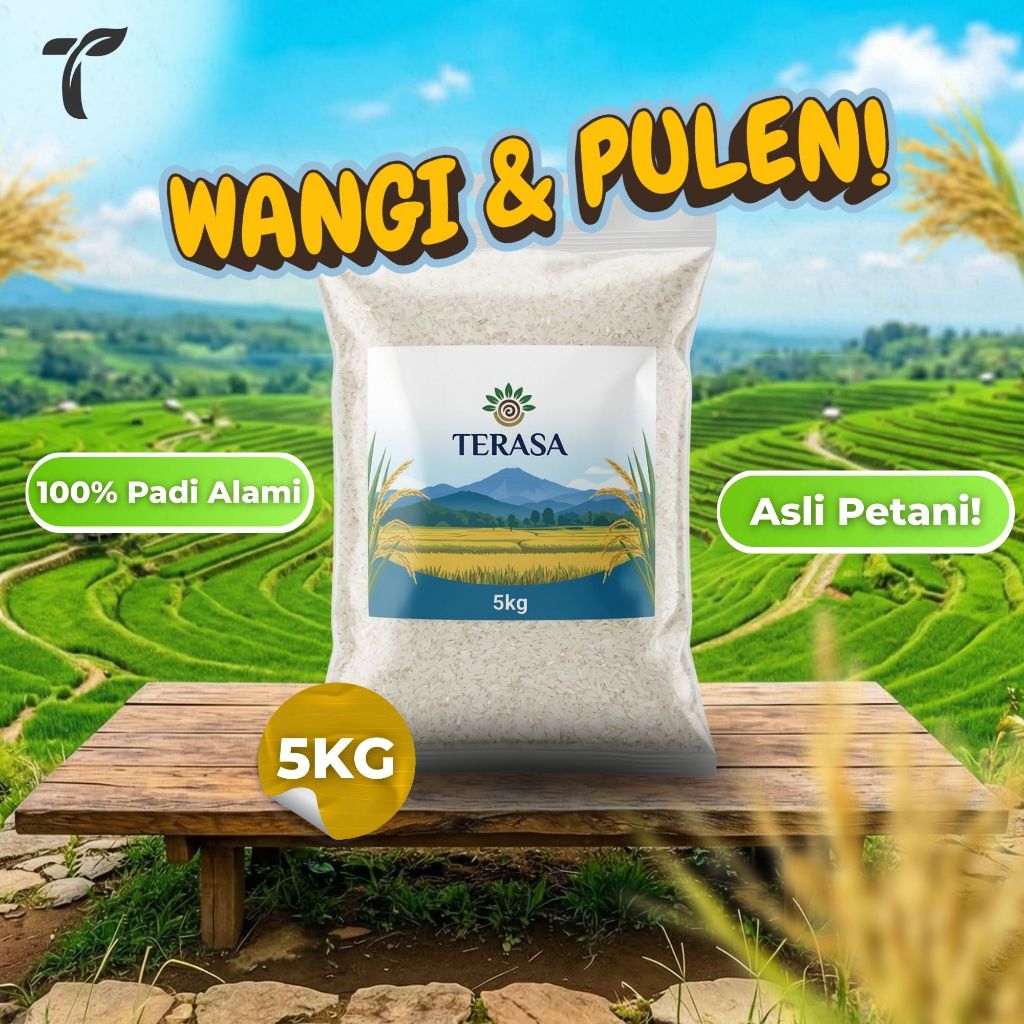 Jual Beras Pandan Wangi Premium TERASA 5kg - Pulen Wangi dan Asli ...