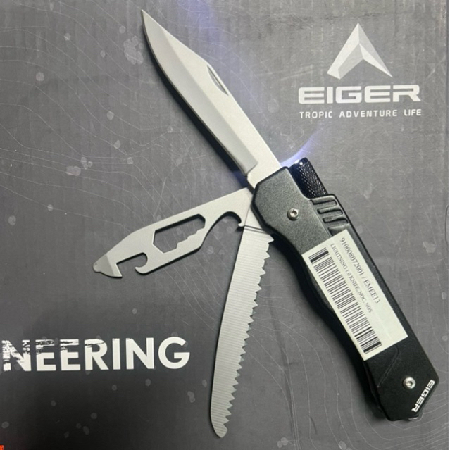 Jual Perlengkapan Outdoor Pisau Lipat Eiger1989 Lightning 1 0 Knife Survival Kit Indonesia