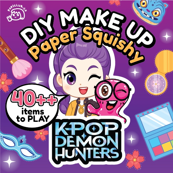 Jual Popiclub DIY Paper Squishy Make Up Rumi Huntrix Kpop Demon Hunter ...