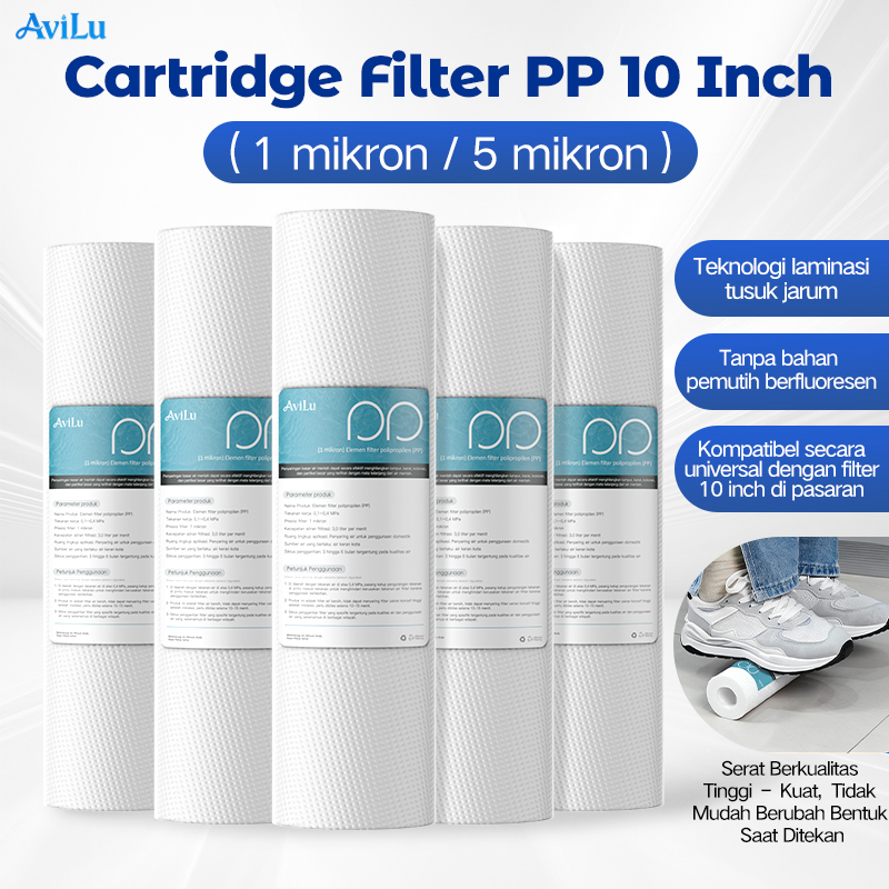Jual Filter Cartridge PP 10 Inch AviLu 1/5 micron | Shopee Indonesia