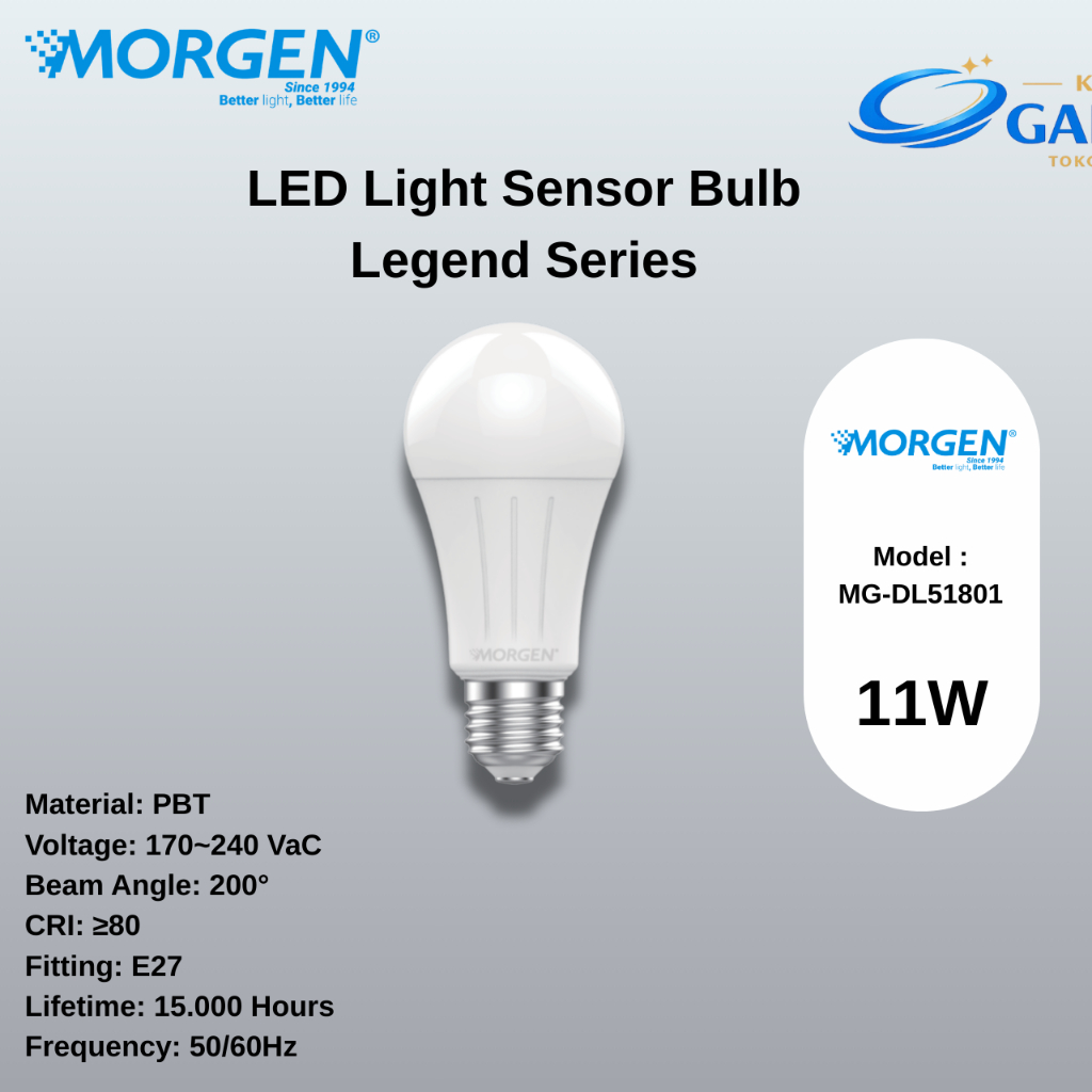 Jual Morgen - LED Light Sensor Bulb Bohlam Sensor / Lampu Sensor Bulb ...