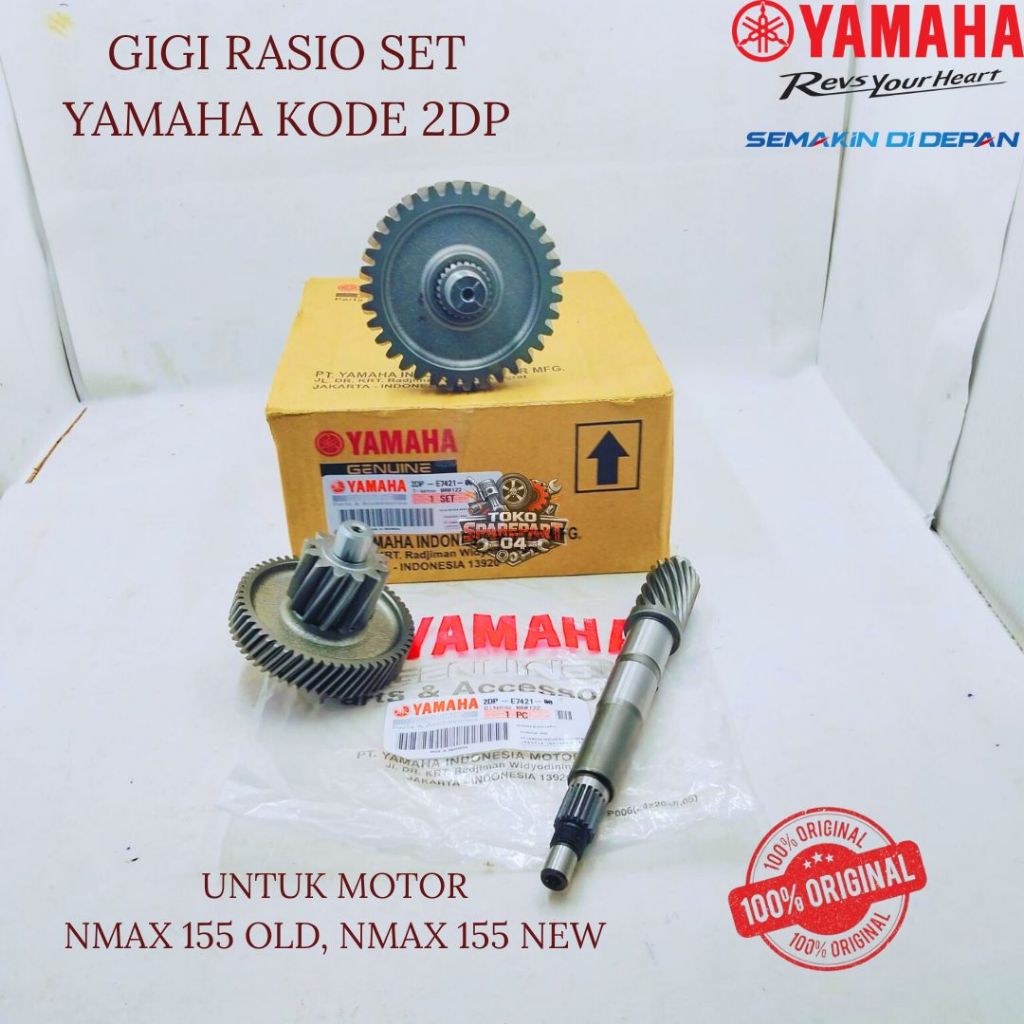 Jual GIGI RASIO SET ORIGINAL YAMAHA KODE 2DP NMAX 155 OLD, NMAX 155 NEW ...