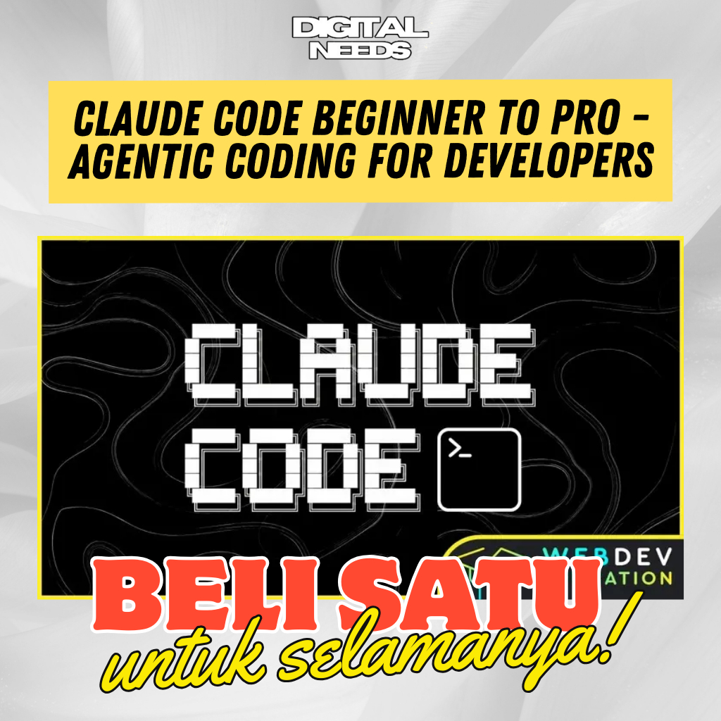 Jual [e-course] Belajar Claude Code Beginner to Pro - Agentic Coding ...