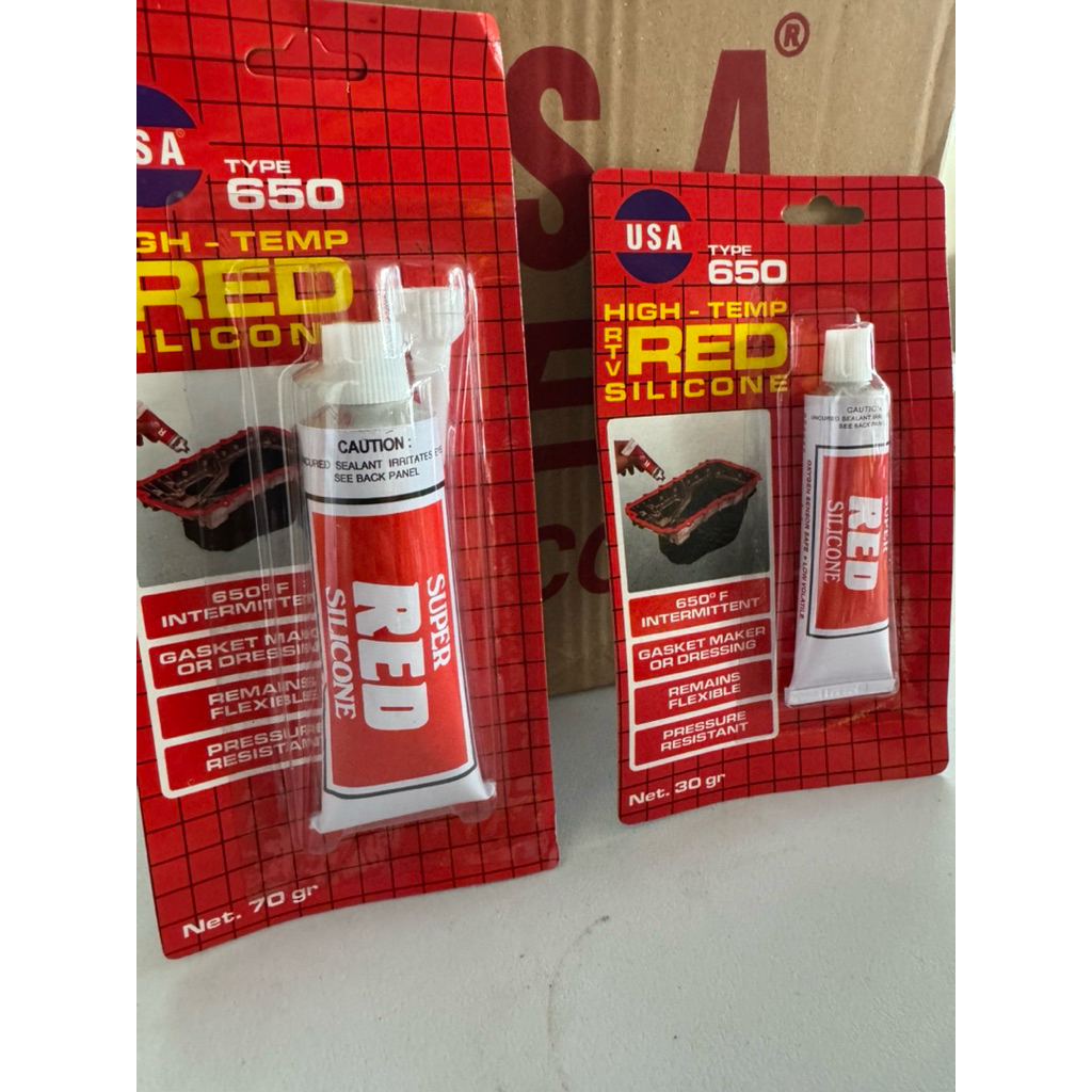 Jual LEM RED USA 650 / LEM GASKET MERAH 30Gr & 70gr | Shopee Indonesia