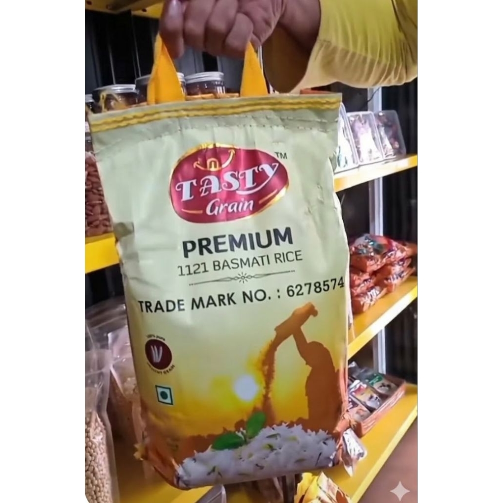 Jual TASTY GRAIN BASMATI REPACK | BERAS BASMATI 1kg | Shopee Indonesia