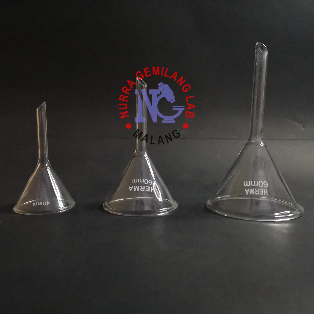 Jual Corong Kaca Pyrex Herma 40mm 50mm 60mm 75mm 90mm 100mm | Shopee ...